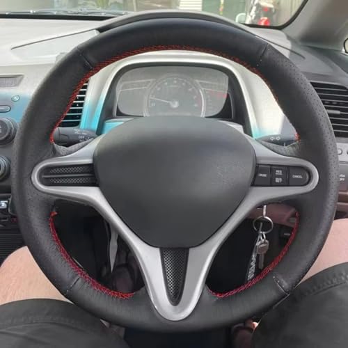 AEIOUPMMA Radgeflechtabdeckung Handgenähte Lederabdeckung für Honda Civic 8th MK8 2005 2006 2007 2008 2009 2010 2011 von AEIOUPMMA