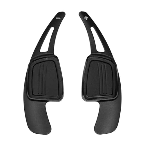 AEIOUPMMA Schaltwippe Auto Lenkrad Paddel Verlängerung Quick Shifter Für Audi 2017 2018 2019 S3 S5 SQ2 SQ5 TT A3 8V A4 A5 Q2 Q3 Q5 Q7(Black) von AEIOUPMMA