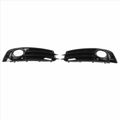AEIOUPMMA Schwarz Auto Front Stoßstange Nebel Licht Mesh Grille Nebel Lampe Grille Abdeckungen Für Audi A3 8P 2009-2012 8P0807681 von AEIOUPMMA