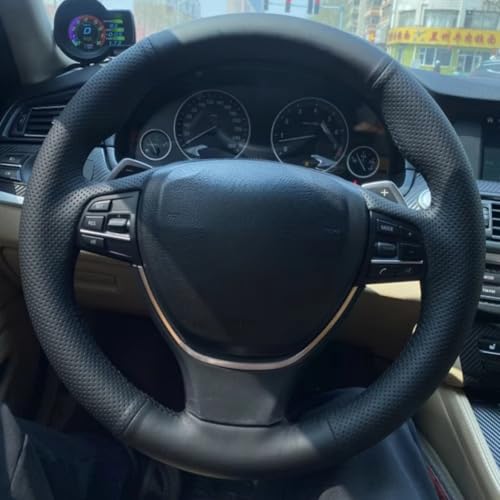 Geflochtene Lenkradabdeckung fürs Auto für BMW 5 Series 520i 528i F10 F11 F07 2009-2017 M5 F10 2011-2013 von AEIOUPMMA