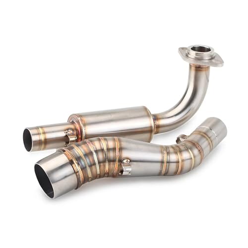 Motorrad Auspuff Header Rohr Flucht Vorne Link Rohr 51MM Interface Verbinden Schalldämpfer Für NVX 155 AEROX 155(C) von AEIOUPMMA