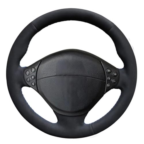 Schwarzer Wildleder-Lenkradbezug fürs Auto für BMW 3 Series M Sport E36 Z3 M3 E36/5 E36/7 E36/8 E31 5 Series E39 E38 M5 E39 1995-2002 von AEIOUPMMA