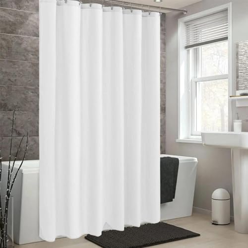 AEKDCL Duschvorhang Anti-schimmel Weiß Vorhang für Badewanne Dusche aus Stoff Wasserdicht Waschbar Hochwertig Stoff Duschvorhang Badewanne inklusive Duschvorhanghaken 70x190cm/WxL AEKDCL Duschvorhang Anti-schimmel Weiß Vorhang für Badewanne Dusche aus Stoff Wasserdicht Waschbar Hochwertig Stoff Duschvorhang Badewanne inklusive Duschvorhanghaken 70x190cm/WxL von AEKDCL