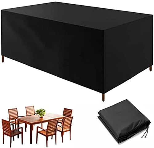 Abdeckung für Gartenmöbel Winterfest 240x180x70cm/LxWxH, Abdeckplane Gartenmöbel, Winddicht, Anti-UV, Verbessertes Schwerlast 420D Oxford Gewebe für Gartentisch Möbelsets Terrassenmöbel von AEKDCL