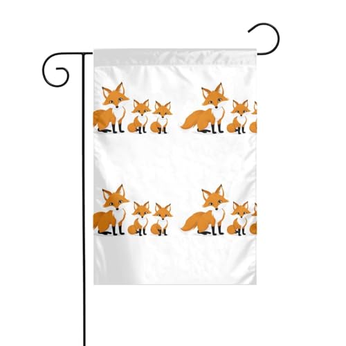 AEKGOHP Gartenflaggenmast mit drei kleinen Freunden, doppelseitig, 30,5 x 45,7 cm von AEKGOHP