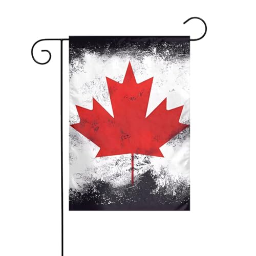 AEKGOHP Gartenflaggenmast mit kanadischer Flagge, doppelseitig, 30,5 x 45,7 cm von AEKGOHP