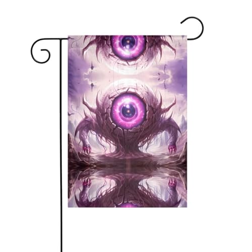 AEKGOHP Mysterious Giant Eye Prints Gartenflaggenmast Outdoor Hofdekoration doppelseitig 30,5 x 45,7 cm von AEKGOHP