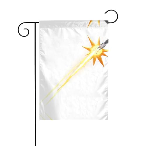 AEKGOHP Rocket Launch Countdown Prints Garten Fahnenmast Outdoor Hofdekoration doppelseitig 30,5 x 45,7 cm von AEKGOHP