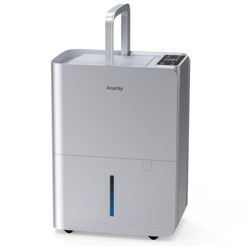 Aeocky Luftentfeuchter, intelligenter Kompressor-Luftentfeuchter mit Ablaufschlauch, intelligenter Hygrostat, für Waschraum, Schlafzimmer, Bad von AEOCKY