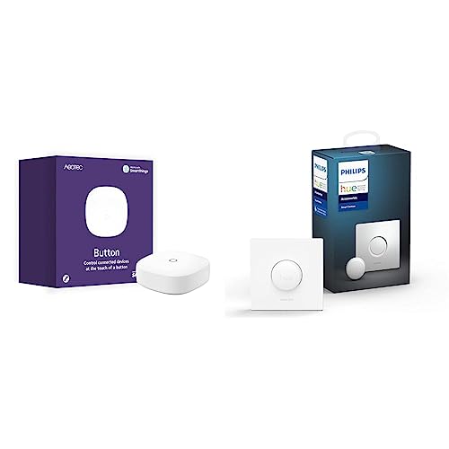 AEOTEC SmartThings Button Zigbee | Lichtschalter, Dimmer und Fernbedienung & Philips Hue Smart Button, komfortables Dimmen ohne Installation, Zubehör für Philips Hue, kabellose Anbringung AEOTEC SmartThings Button Zigbee | Lichtschalter, Dimmer und Fernbedienung & Philips Hue Smart Button, komfortables Dimmen ohne Installation, Zubehör für Philips Hue, kabellose Anbringung von AEOTEC