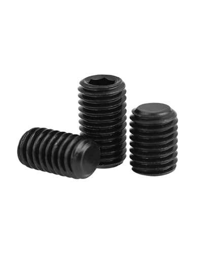 High-strength Hex Hexagon Socket Flat Point Set Screw End Grub Headless Bolt(8mm,M5-30pcs) von AEPOCV
