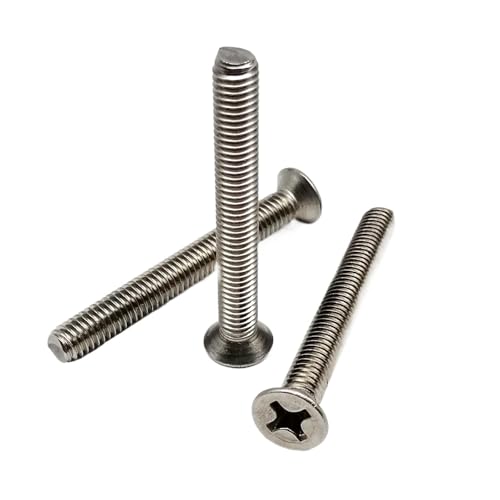 M2 M2.5 M3 M3.5 M4 M5 M6 M8 Lengthened Cross Flat Countersunk Head Screw Bolt Long 3-100mm A2 304 Stainless Steel(22mm,M2.5 50pcs) von AEPOCV