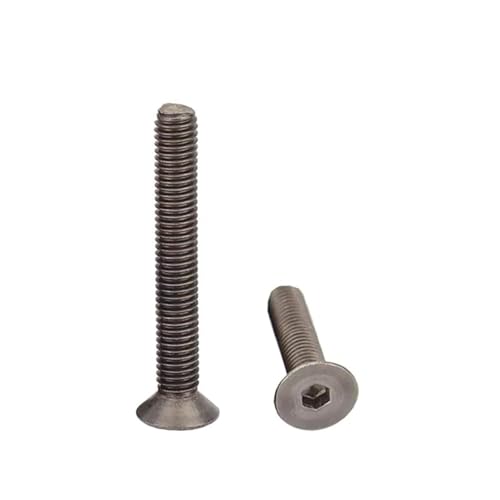 Titanium Inner Hexagon Hex Socket Countersunk Flat Allen Head Screw Bolt(25mm,M5 10pcs) von AEPOCV