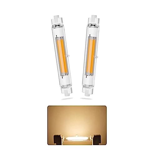 AEPOYU R7S LED 118mm 30w Dimmbar, R7S LED Glühbirne, 30W R7S LED Dimmbar Lampen Ersetzt 200W 300W Halogen Lampen, R7S LED Leuchtmittel, Warmweiß 3000K 3000LM, Kein Flackern, 2er Pack von AEPOYU