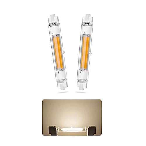 AEPOYU R7S LED 118mm 30w Dimmbar, R7S LED Glühbirne, 30W R7S LED Dimmbar Lampen Ersetzt 300W Halogen Lampen, R7S LED Leuchtmittel, Natürlich weiß 4000K 3000LM, Kein Flackern, 2er Pack von AEPOYU