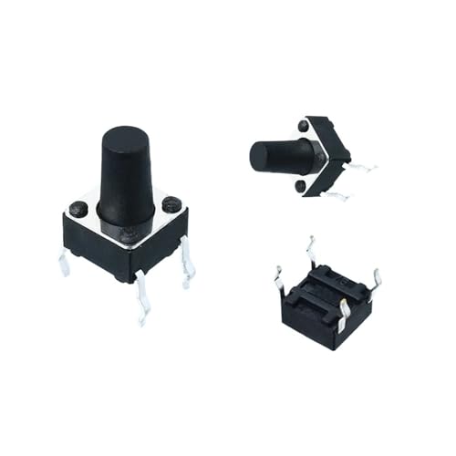 10 Stück/Charge Kupferstifte 6 x 6 x 9,5 mm, Mini-Druckschalter, 4-polig, kleiner elektrischer Schalter, 6 x 6 x 9,5 mm(100000 Times Life) von AEPQBGQJ