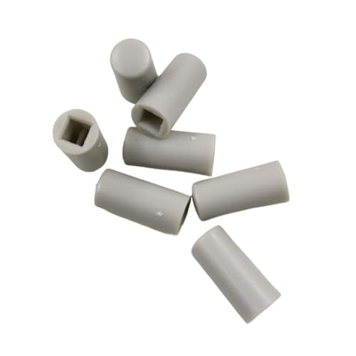 10 Stück/Los 12 x 5,6 mm quadratisches Loch 2,8 x 2,8 mm kleine Schalterkappe 12 mm hoch(Grey x10PCS) von AEPQBGQJ