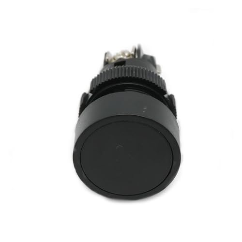 10 teile/los 22mm Momentary Mini Push Button Schalter Runde Schraube Flache Runde Rot Grün Blau NO+NC XB2-EA142 XB2-EA131 XB2-EA121(Black-NO.NC) von AEPQBGQJ