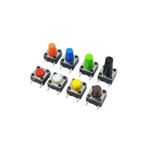 100PCS 6MM SMD Schalter 4-polig 6x6x Höhe 7,5mm-10MM Druckknopfschalter(6x8) von AEPQBGQJ