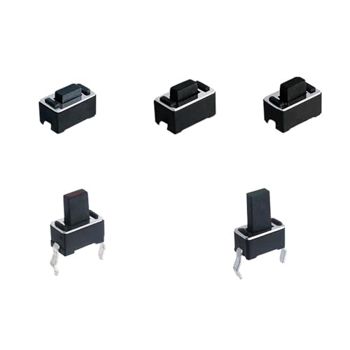 5PCS 3 * 6 * 4,3/4,5/5/ 7/ 8mm LCD touch schalter 2 pin feine aktion 2 pin taste EIN AUS 3X6mm(Black,Height 8mm x10PCS) von AEPQBGQJ
