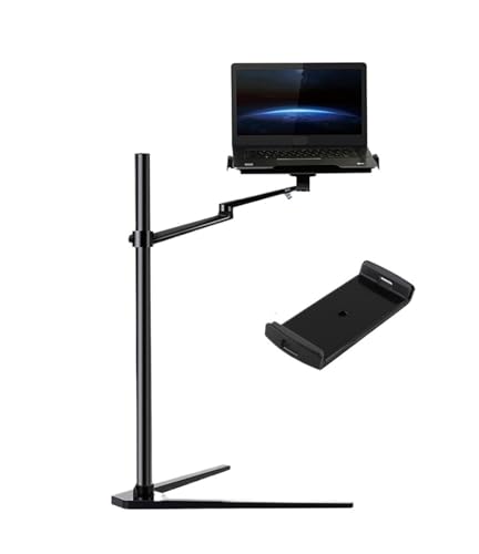 AEPQBGQJ UP-8A multifunktionaler Computer-Bodenständer, geeignet for alle höhenverstellbaren Laptoptische von 12 bis 17 Zoll(Black) von AEPQBGQJ