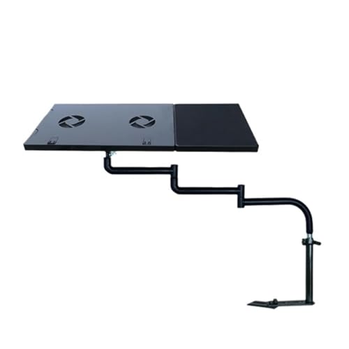 AEPQBGQJ Voll beweglicher, um 360 Grad drehbarer Laptop-Autohalter for Schreibtisch, Auto, Esstisch, Schreibblock, Laptop-Halter mit USB-Lüfter(BLOK851B) von AEPQBGQJ