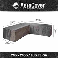 AEROCOVER Loungemöbelschutzhülle, BxH: 235 x 70 cm, Kunstfaser - grau AEROCOVER Loungemöbelschutzhülle, BxH: 235 x 70 cm, Kunstfaser - grau von AEROCOVER