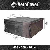 AEROCOVER Loungemöbelschutzhülle, BxHxT: 400 x 70 x 300 cm, Kunstfaser - grau AEROCOVER Loungemöbelschutzhülle, BxHxT: 400 x 70 x 300 cm, Kunstfaser - grau von AEROCOVER