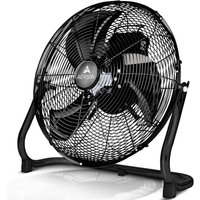 Bodenventilator 40cm Schwarz Windmaschine 75W Tischventilator Ventilator Standventilator - Aerson Bodenventilator 40cm Schwarz Windmaschine 75W Tischventilator Ventilator Standventilator - Aerson von AERSON