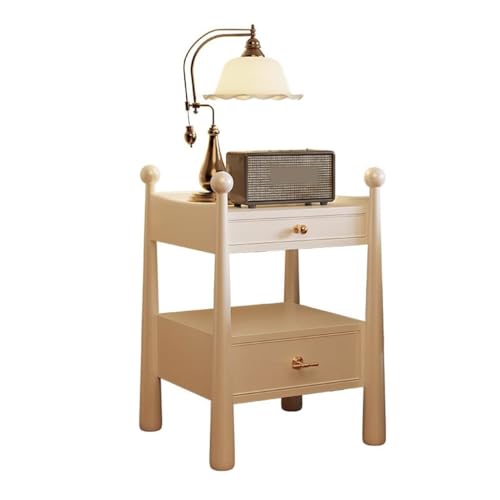 AERTSDFGT Moderner Nachttisch Home Kleine Wohnung Retro Massivholz Nachttisch Schlafzimmer Hochwertige Weiße von AERTSDFGT
