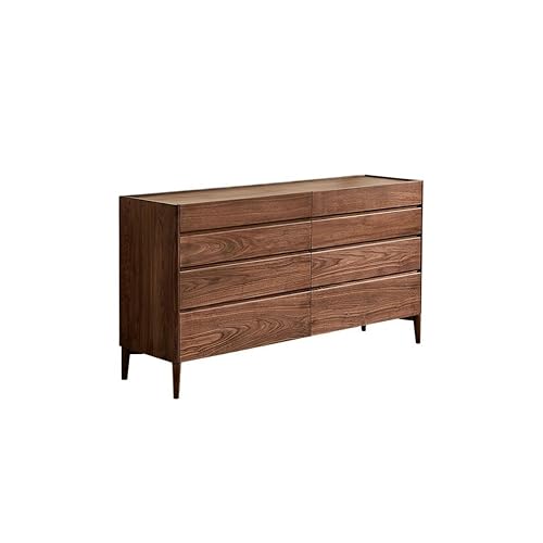 AERTSDFGT Modernes Buffet-Schrank 150x40x80cm einfacher Aufbewahrungstisch aus Walnussholz for den Eingangsbereich, Aufbewahrungsschrank massivem Holz mit Schubladen Vitrinenschränke von AERTSDFGT