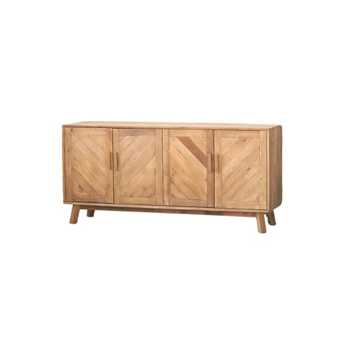 AERTSDFGT Modernes Buffet-Schrank Massivholz Sideboard Retro Old Homestay Wohnzimmer Eingangsschrank Lagerschrank Vitrinenschränke von AERTSDFGT