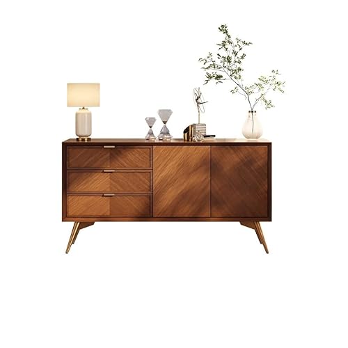 AERTSDFGT Modernes Buffet-Schrank Massivholz Wohnzimmer Wand Lagerschrank Moderne Lagerung Veranda Schrank Restaurant Esszimmer Vitrinenschränke von AERTSDFGT