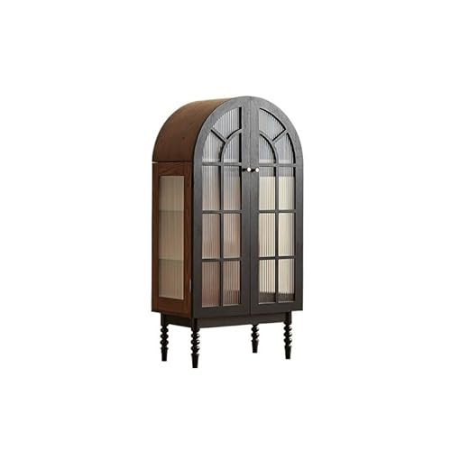 AERTSDFGT Modernes Buffet-Schrank Retro-Figurenschrank, Massivholz-Vitrine, Esszimmer-Sideboard, Weinschrank Vitrinenschränke AERTSDFGT Modernes Buffet-Schrank Retro-Figurenschrank, Massivholz-Vitrine, Esszimmer-Sideboard, Weinschrank Vitrinenschränke von AERTSDFGT