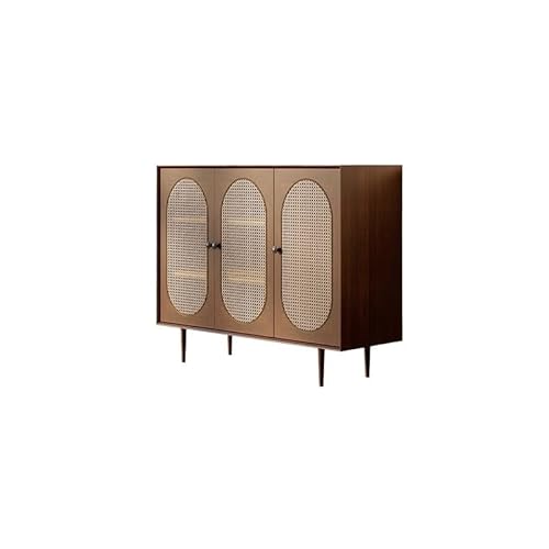 AERTSDFGT Modernes Buffet-Schrank Retro Rattan Sideboard Wand Küche Lagerschrank Modernes Restaurant Weinschrank Vitrinenschränke von AERTSDFGT