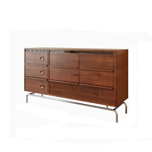 AERTSDFGT Modernes Buffet-Schrank Sideboard Wohnzimmer Wand Massivholz Küche Tee Schrank Retro Eingang Vitrinenschränke von AERTSDFGT