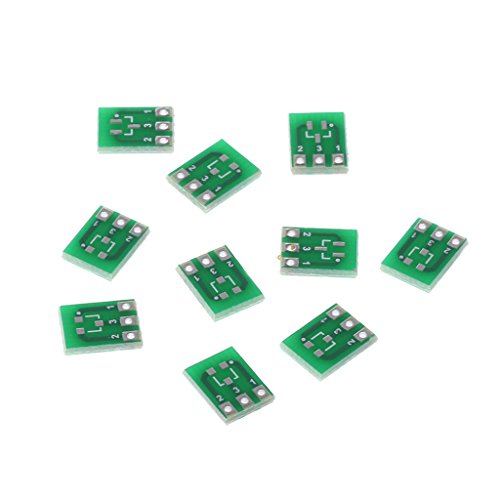 AERVEAL Adapterplatine, 10 Stück Doppelseite SMD Sot23-3 zum Eintauchen des DIY-Konverters der Sip3-Adapterplatine von AERVEAL