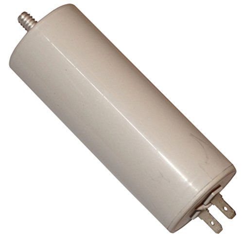 AERZETIX - C10528 - Betriebskondensator - für Motor - 40µF 450V - Ø45/119mm - mit 2 Flachsteckanschlüsse - M8 - Kunststoffkörper - Zylindrischer - Weiß von AERZETIX