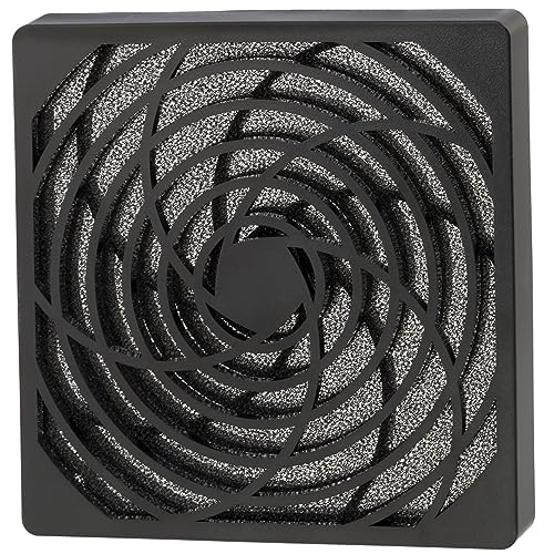 AERZETIX - C15121-120 x 120 mm Schutzgitter für PC-Ventilator Computer-lüfter mit staubfilter für PC-computergehäuse - filterdichte 45 ppi - aus Kunststoff - Farbe schwarz AERZETIX - C15121-120 x 120 mm Schutzgitter für PC-Ventilator Computer-lüfter mit staubfilter für PC-computergehäuse - filterdichte 45 ppi - aus Kunststoff - Farbe schwarz von AERZETIX
