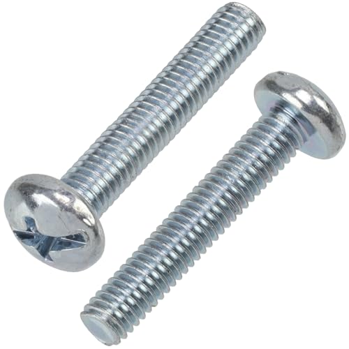 AERZETIX - C17895 - Satz von 15 Metallschrauben M3x16mm linsenkopf mit kombiniertem schlitz PH1 und SL metrisches gewinde - aus stahl - silberfarben von AERZETIX