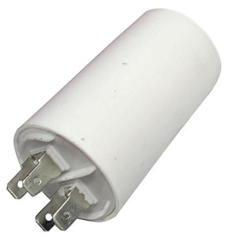 AERZETIX - C18657 - Betriebskondensator - für Motor - 16µF 450V - Ø40/70mm - mit 4 Flachsteckanschlüsse - Kunststoffkörper - Zylindrischer - Weiß von AERZETIX