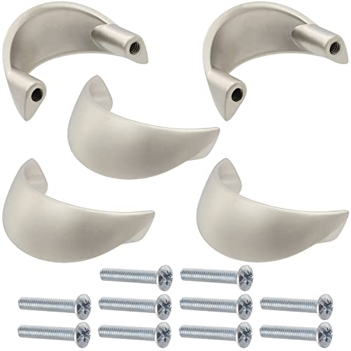 AERZETIX - C41386-5er-Set Möbelgriffe achsabstand 32 mm -schrank wandschrank schublade einrichtung dekoration küche wohnzimmer montage - aus metall - satiniert von AERZETIX