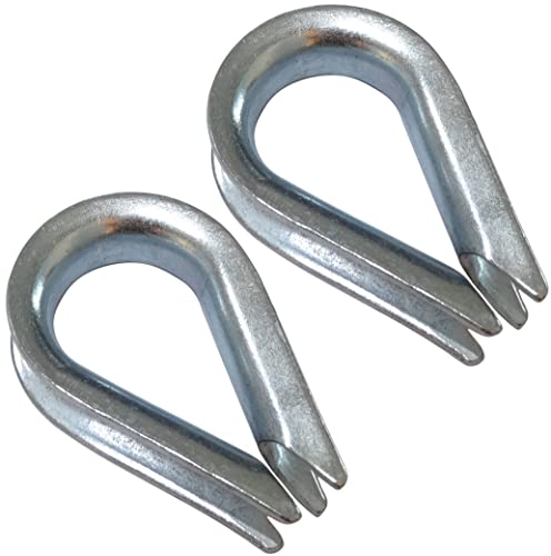 AERZETIX - C43508-2 x Kauschen - für Stahlseil Ø10mm - aus verzinktem Stahl AERZETIX - C43508-2 x Kauschen - für Stahlseil Ø10mm - aus verzinktem Stahl von AERZETIX