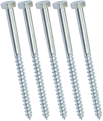 AERZETIX - C44572 - Satz von 5 - Schlüsselschrauben - holzschrauben M7x100mm - mit sechskantkopf 6 seiten - DIN571 - aus verzinktem stahl - montage befestigung dachstuhl sperrholz sperrholzplatten AERZETIX - C44572 - Satz von 5 - Schlüsselschrauben - holzschrauben M7x100mm - mit sechskantkopf 6 seiten - DIN571 - aus verzinktem stahl - montage befestigung dachstuhl sperrholz sperrholzplatten von AERZETIX