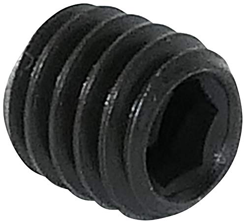 AERZETIX - C45346 - Packung mit 10 Stück - Hohlverriegelungs/Befestigungsschrauben mit flachem Ende - Headless Bit - Sechskant/ 6 Pfannen M6x6 - Zylinderkörper - Stahl - DIN 913 BI - Schwarz von AERZETIX