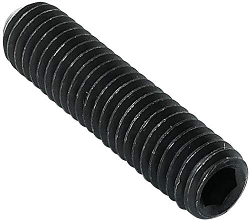 AERZETIX - C45351 - Packung mit 10 Stück - Hohlverriegelungs/Befestigungsschrauben mit flachem Ende - Headless Bit - Sechskant/ 6 Pfannen M6x25 - Zylinderkörper - Stahl - DIN 913 BI - Schwarz von AERZETIX