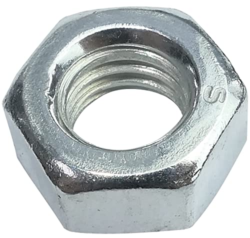 AERZETIX - C45712 - Packung mit 100 Sechskantmuttern/6 Punkt - Metallteile/Ersatz/Anziehen/Montage - Verzinkter Stahl 8.8 - M6 metrisches Innengewinde - DIY - DIN 934 - Farbe Silber von AERZETIX