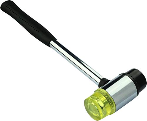 AERZETIX - C46116 - Hammer/Mallet mit 2 austauschbaren Gummi/Nylonspitzen - Metallgriff - Kopfdurchmesser 30mm 371g - Werkzeug für Juwelier/Schreiner/Tischler - Holz/Kunststoff/Schmuck von AERZETIX