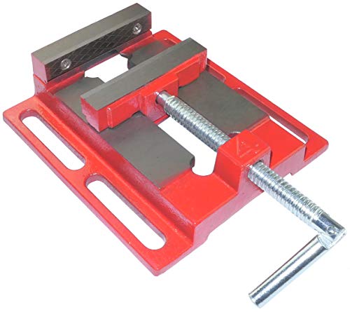 AERZETIX - C46325 - Schraubstock bohren/fräsmaschine aus gusseisen - bohrmaschinen schraubstock 1.93kg - backe 100mm - öffnung 100mm - präzision, tisch/schweiß/fräs/schleifschraubstock von AERZETIX