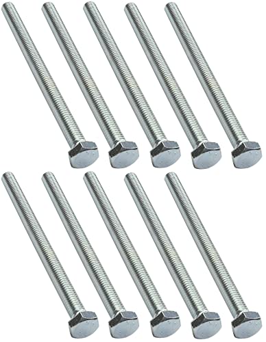 AERZETIX - C47295 - Satz von 10 stück - bolzen schrauben sechskantschrauben M5x70 - mit sechskantkopf - Ø5x70mm - DIN 933 - klasse 8.8 - aus verzinktem stahl - heimwerken - montagewerkzeug eisenwaren von AERZETIX